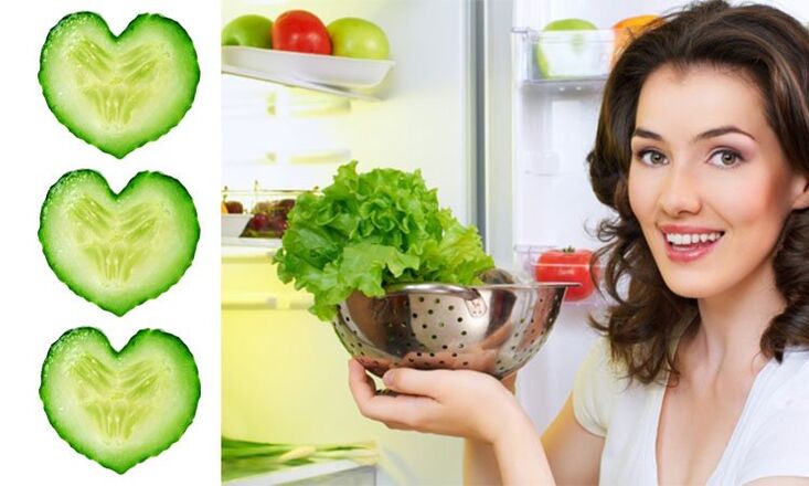 girl with products from which a cosmetic product is made to rejuvenate the skin of the face